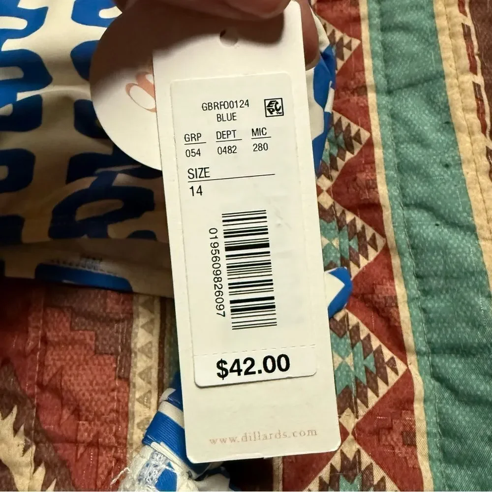 NWT GB girls one piece bathing suit size 14 girls - Picture 3 of 7